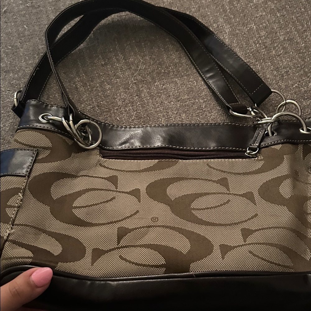 Stylish Brown and Tan Women's Bag - Picture 2 of 4